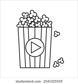 Cinema stock icon outline vector