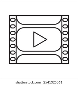 Cinema stock icon outline vector