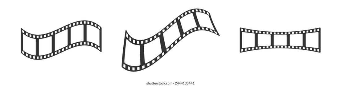 Cinema strip icon. Vector illustration.