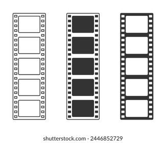 Cinema strip icon. Vector illustration.