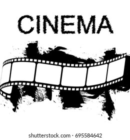 Cinema Strip Premiere Paint Design Vector Stock Vector (Royalty Free ...