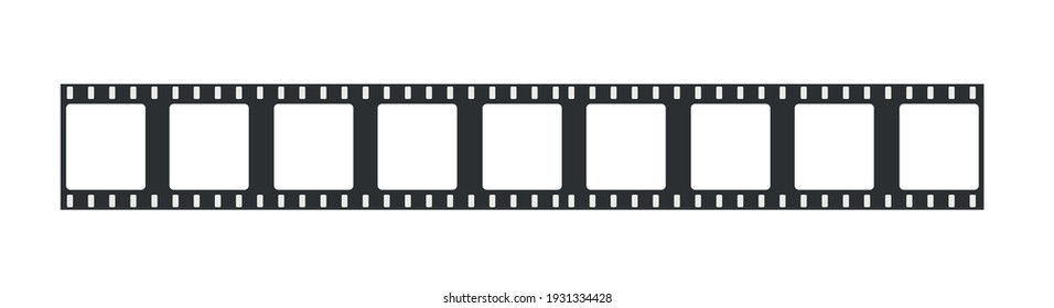 Cinema strip templates. Negative and strip, media filmstrip. Film roll vector, film 35mm, slide film set frame