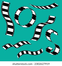 Cinema strip templates negative and strip media vector image. Film strip vector image