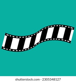Cinema strip templates negative and strip media vector image. Film strip set cinema strip roll 35mm blank slide vector image