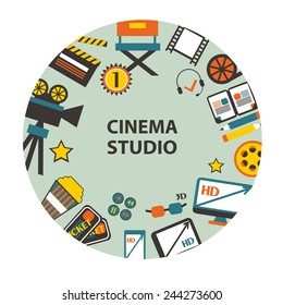 Cinema studio emblem.