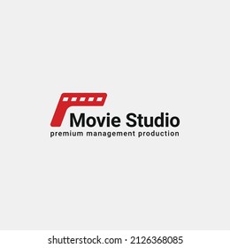 Cinema Studio Logo Vector Design Ideas Concept, Modern Movie Studio Logo Vector Design Template With Simple, Unique And Minimalist Styles Isolated On White Background