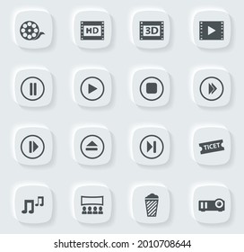 Cinema symbol for web icons