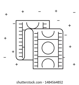 cinema tape film isolated icon