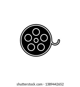 cinema tape icon. Simple glyph, flat vector of Cinema icons for UI and UX, website or mobile application