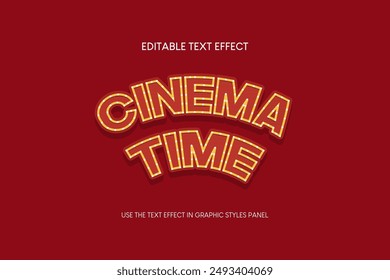 cinema Text Effect . editable text effect