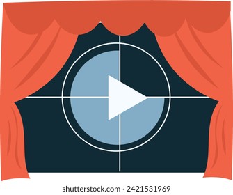 Flachbildschirm-Symbol für Kino