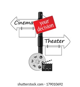 cinema or theater icon vector illustration