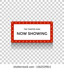 cinema theater "now showing"vector