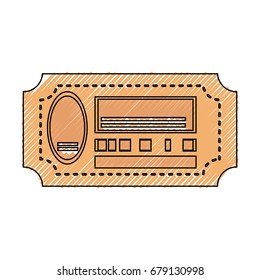 Cinema ticket entrance