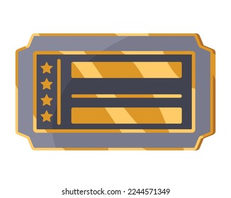 cinema ticket entrance isolated icon
