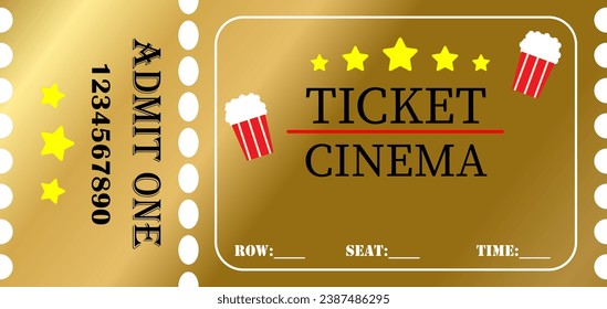 Cinema ticket. Ticket for event