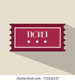 Cinema Ticket Flat Icon