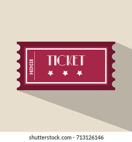 Cinema Ticket Flat Icon