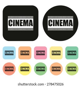 Cinema. Cinema ticket icon