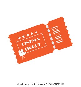 Diseño de iconos de entradas de cine. Ilustración vectorial.
