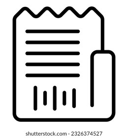 Cinema ticket icon outline vector. Video education. Movie book