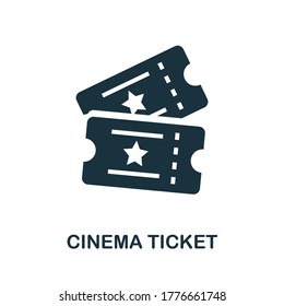 Cinema Ticket icon. Simple element from cinema collection. Creative Cinema Ticket icon for web design, templates, infographics and more