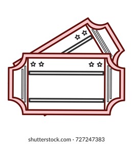 cinema ticket isolated icon