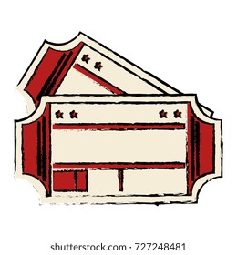 cinema ticket isolated icon