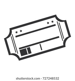 cinema ticket isolated icon