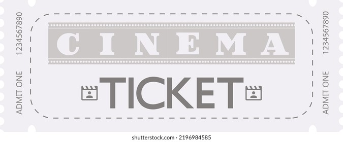 distribución de entradas de cine en tonos claros
