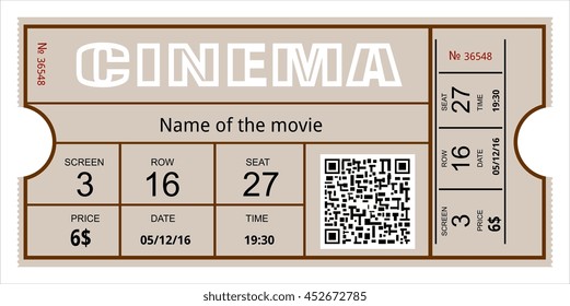 cinema ticket movie admit paper admission entry cardboard 