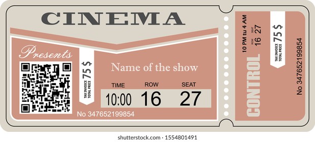 cinema ticket movie coupon admit film entertainment 