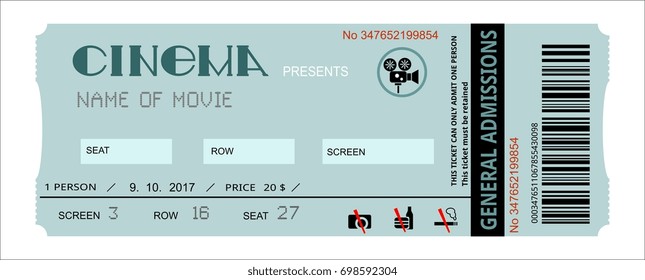 9,842 Movie ticket stubs Images, Stock Photos & Vectors | Shutterstock