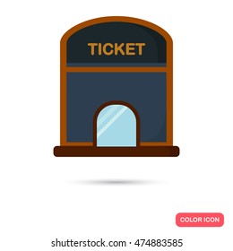 Cinema Ticket Office Color Flat Icon