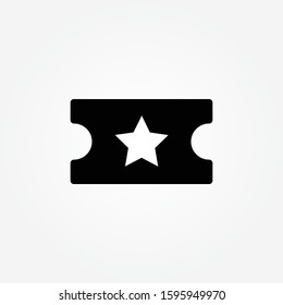 cinema ticket single icon design vector illustration