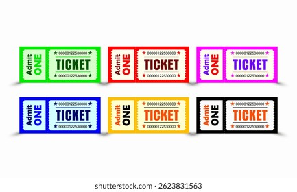 Cinema Ticket Vector Design – Editable EPS File for Movie Event, Ticket Stub, and Film Festival