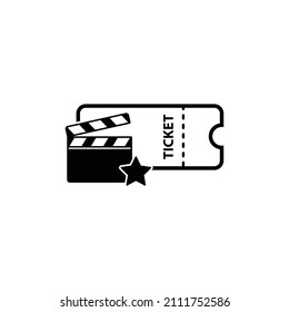 cinema Ticket - vector icon