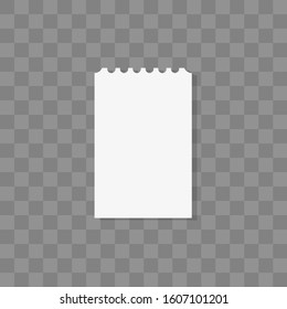 Cinema ticket. Vector illustration in flat design