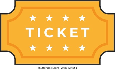 cinema ticket vector illustration isolated on white