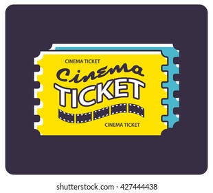 Cinema tickets icon.