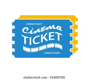 Cinema tickets icon isolated.