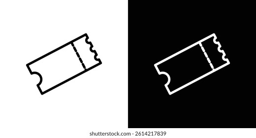 Cinema tickets icon outline collection for web design