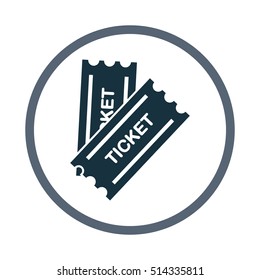 Cinema tickets icon. Simple design for web and mobile