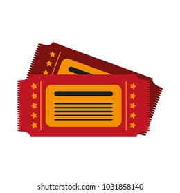Cinema tickets isolated
