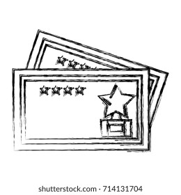 cinema tickets isolated icon