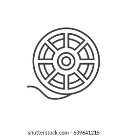 Cinema type outline icon.