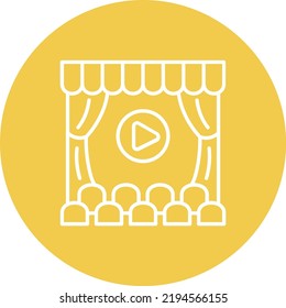 Cinema vector icon. Can be used for printing, mobile and web applications.