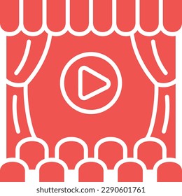 Cinema vector icon. Can be used for printing, mobile and web applications.