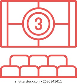 Cinema vector icon. Can be used for printing, mobile and web applications.