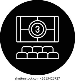 Cinema vector icon. Can be used for printing, mobile and web applications.